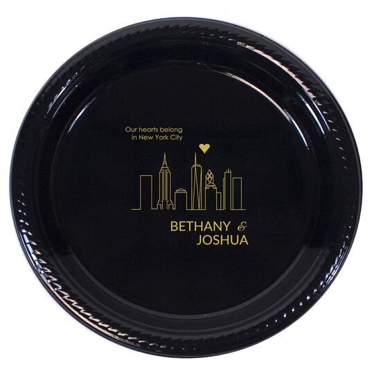 We Love New York City Plastic Plates